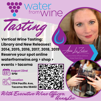 August 22nd, 5pm: 6 Vertical Tasting plus Library Wines
