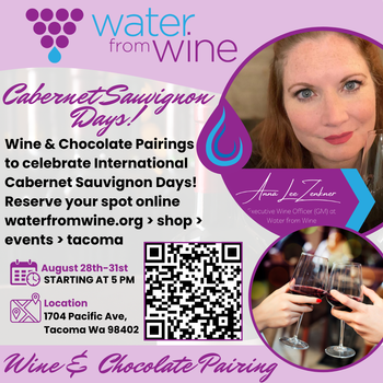 August 28th - 31st, 5PM Wine & Chocolate Pairing